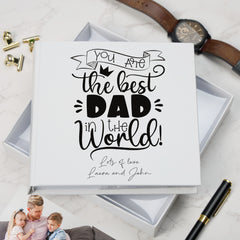 ukgiftstoreonline Personalised Best Dad In The World Photo Album Gift