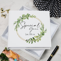 Personalised Special Gran Wreath Design Photo Album