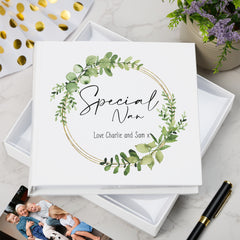 Personalised Special Nan Wreath Design Photo Album