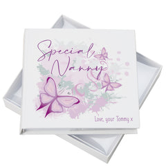 Personalised Special Nanny Pink & Purple Butterfly Gift Photo Album