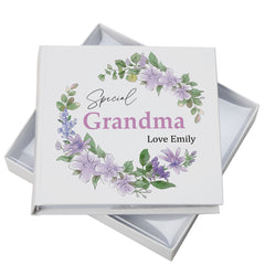 ukgiftstoreonline Personalised Grandma Photo Album gift With Floral Design