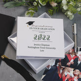 Personalised Graduation Photo Album Keepsake Gift Leaf Number Design