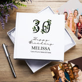 Personalised 30th Birthday Green Leaf Design Gift Photo Album