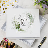Personalised 18th Birthday Photo album Gift With Botanical Design