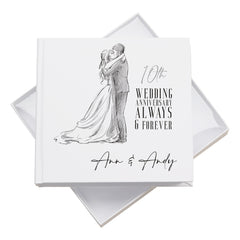 ukgiftstoreonline Personalised 10th Wedding Anniversary Photo album Gift