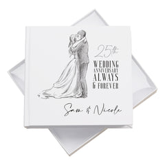 ukgiftstoreonline Personalised 25th Wedding Anniversary Photo album Gift