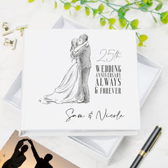 ukgiftstoreonline Personalised 25th Wedding Anniversary Photo album Gift