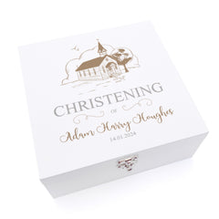 Personalised Christening Wooden Box Memories Keepsake Gift Keepsake Wooden Box ukgiftstoreonline