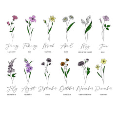 Personalised Beautiful Birth Flower Birthday Jewellery Box Gift For Her