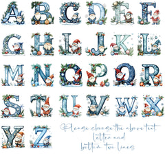 Personalised My First Christmas Cute Blue Alphabet Christmas Photo Album With Sleeves