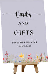Personalised Wedding Gifts and Cards Sign, Customised Couple Names And Date