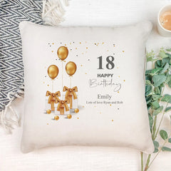 Personalised 18th Birthday Cushion Gift Present Design Personalised Cushion Gifts ukgiftstoreonline