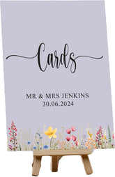 Personalised Wedding Cards Sign, customised couple names and date