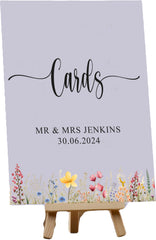 Personalised Wedding Cards Sign, customised couple names and date