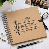 Personalised Our Story Our Life Family Sentiment Brown Scrapbook