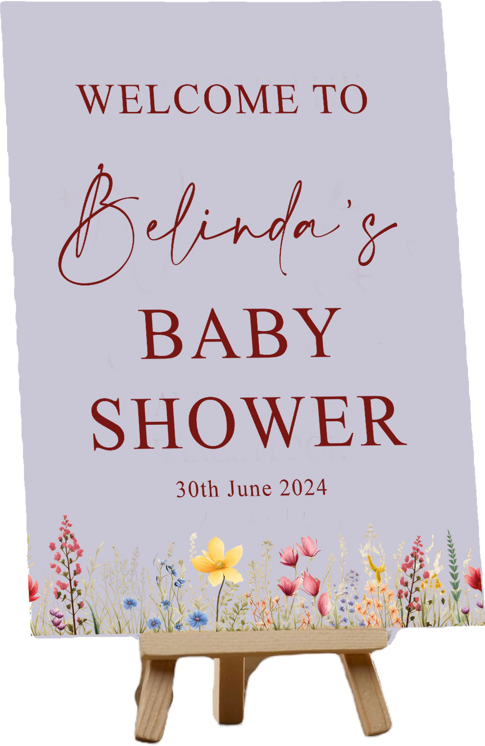 Personalised Baby Shower Celebration Customised Table Sign Scrapbook ukgiftstoreonline