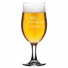 Personalised Grandad Craft Beer Glass Gift for Any Occasion