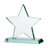 Wholesale Trade Pack of 3 - Blank Large Jade Glass Star Trophy Trophy ukgiftstoreonline