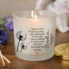 Personalised Condolence Sympathy gift Remembrance Candle Uncle personalised Candle Lights ukgiftstoreonline