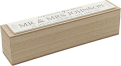 Personalised Wooden Wedding Certificate Holder Keepsake Gift With Flowers