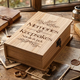 Personalised Memories & Keepsakes Engraved Storage Box Wooden Keepsake Box | Reusable Storage Box |Memorial Keepsake Box | Any Occasion Memory Box ukgiftstoreonline