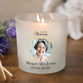 Personalised Condolence Sympathy gift Candle With Photo personalised Candle Lights ukgiftstoreonline