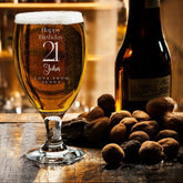 Personalised Any Age Birthday Gift Craft Beer Cider Ale Glass For Him 1 Pint 18th 21st 30th 40th 50th 60th