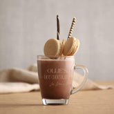 Personalised Engraved Glass Tea Cup Coffee Cup Hot Chocolate Any Occasion