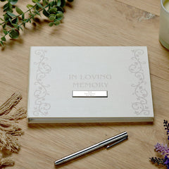 Personalised Memory Funeral Book Remembrance Guest Book Scrapbook Guest Book ukgiftstoreonline