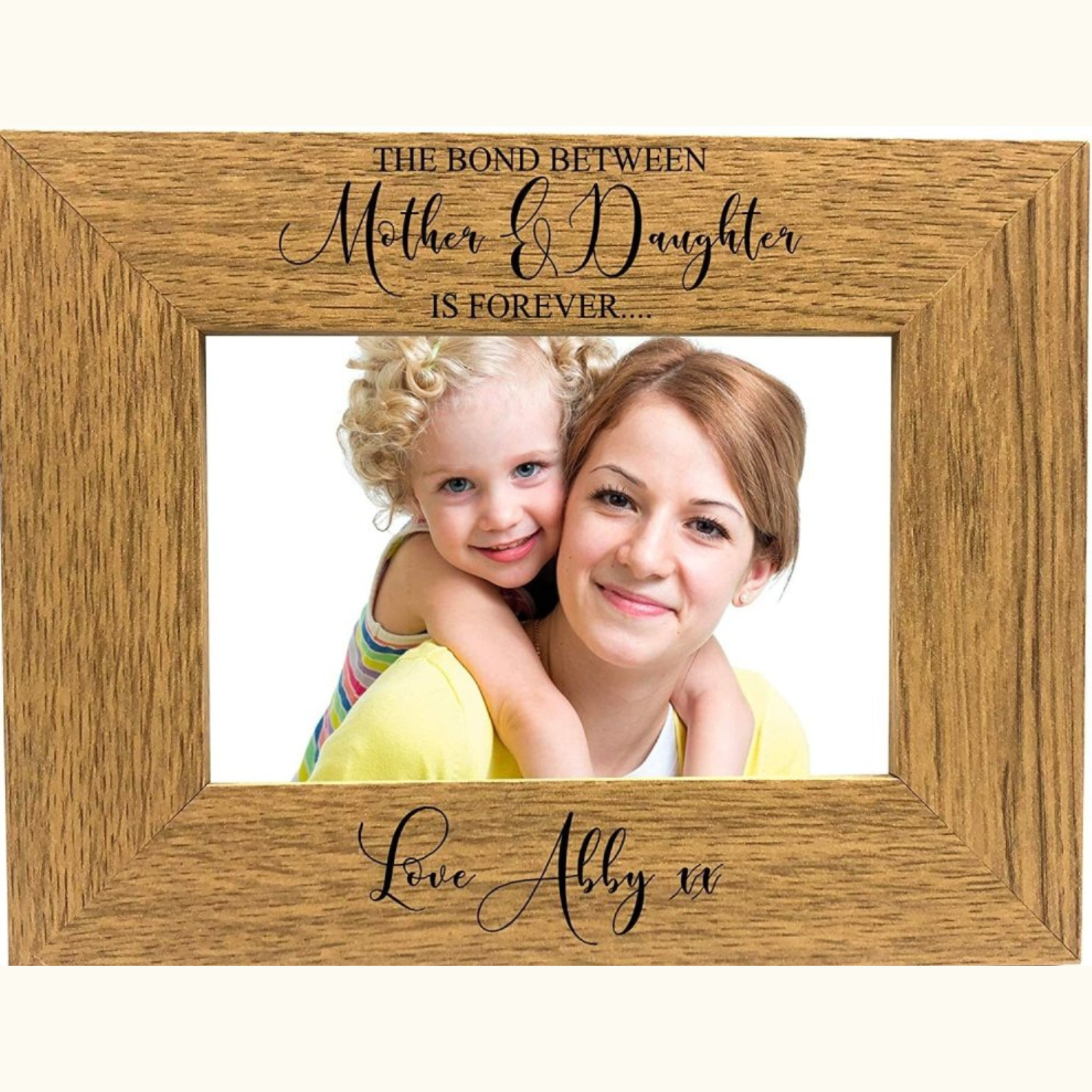 ukgiftstoreonline The Bond Between Mother and Daughter is Forever Personalised Photo Frame FW407 Personalised Gifts ukgiftstoreonline