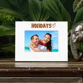 White Engraved Holidays Picture Photo Frame Heart Gift Landscape