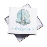 Baby Boy Elephant Photo Album Gift 50 x 6" x 4" Photos Pack of 5 Wholesale Trade Baby Boy Photo Album ukgiftstoreonline