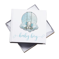 Baby Boy Elephant Photo Album Gift 50 x 6" x 4" Photos Pack of 5 Wholesale Trade Baby Boy Photo Album ukgiftstoreonline