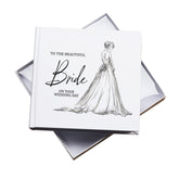 Elegant Wedding Day Photo Album for Bride, White Box, , 50 Photos 6" x 4"