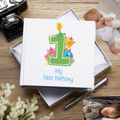 1st Birthday Baby Boy Photo Album Gift 50 x 6" x 4" Photos
