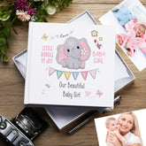 Baby Girl Photo Album with Elephant Design, Gift Boxed, Holds 50 6"x4" Photos Pack of 5 Wholesale Trade Baby Boy Photo Album ukgiftstoreonline