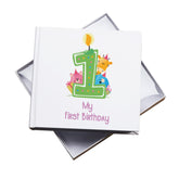 1st Birthday Baby Girl Photo Album Gift 50 x 6" x 4" Photos Birthday Photo Album ukgiftstoreonline