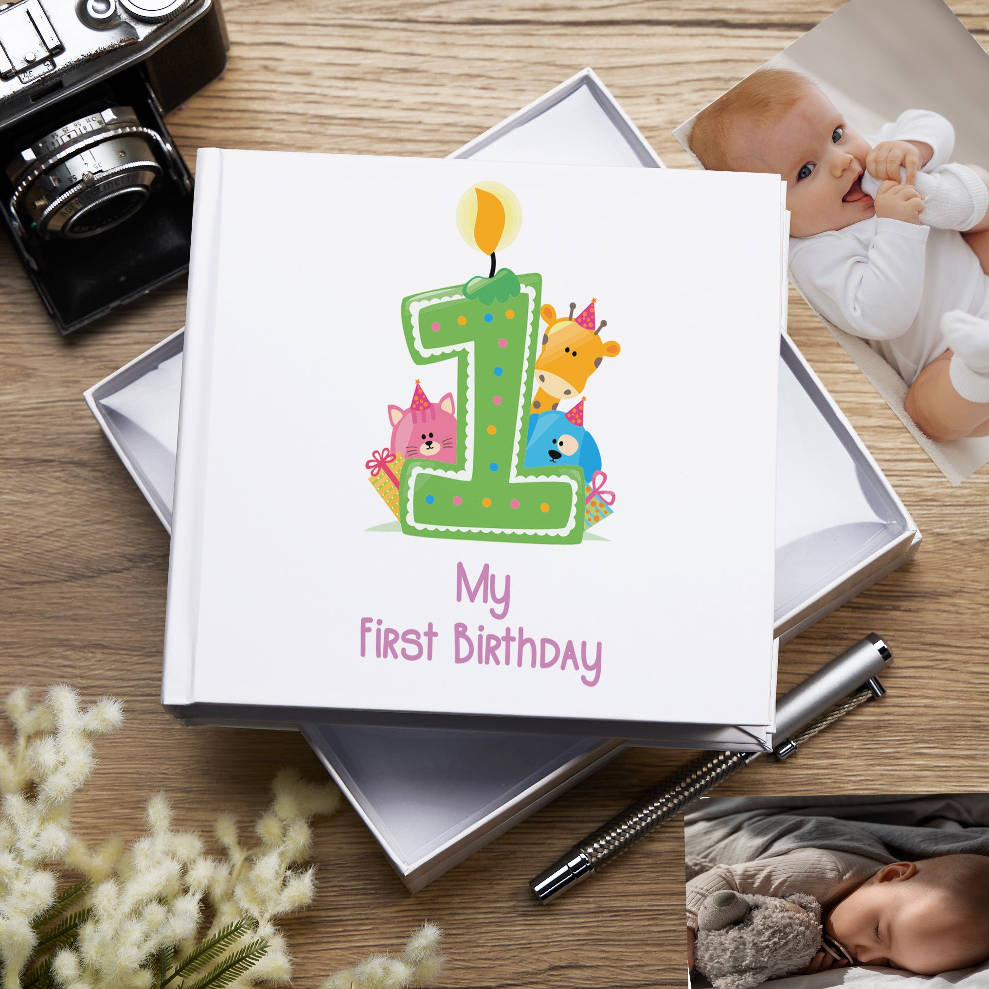 1st Birthday Baby Girl Photo Album Pack of 5 Wholesale Trade Birthday Photo Album ukgiftstoreonline