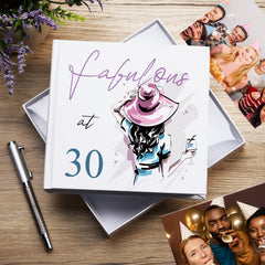 Fabulous at 30 Birthday Photo Album Gift 50 x 6" x 4" Photos 30th Birthday Photo Album ukgiftstoreonline
