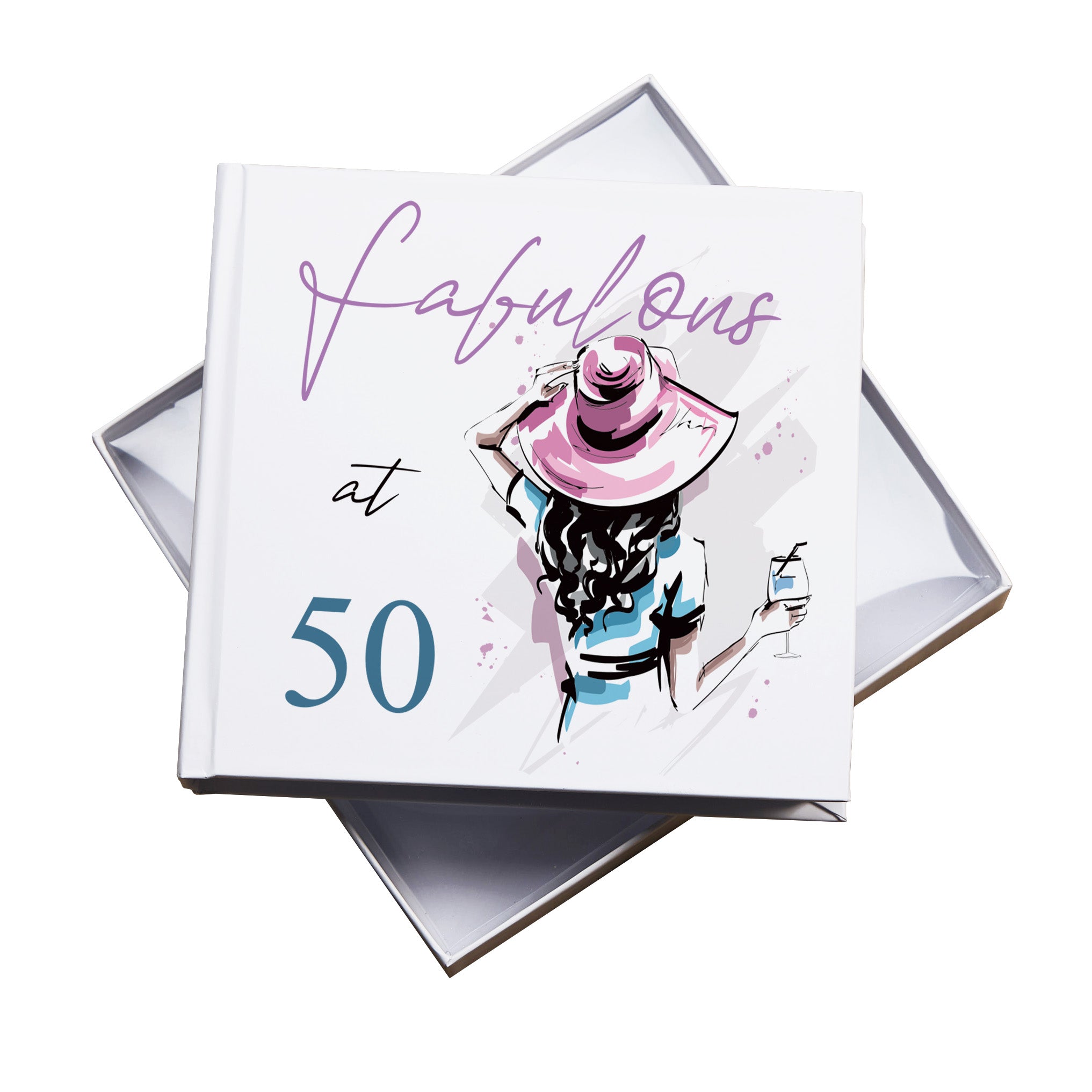 Fabulous at 50 Birthday Photo Album Gift 50 x 6" x 4" Photos 50th Birthday Photo Album ukgiftstoreonline