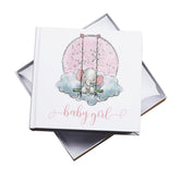 Baby Girl Elephant Photo Album Gift 50 x 6" x 4" Photos Baby Girl Photo Album ukgiftstoreonline