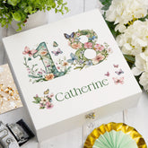 Personalised 18th Birthday Memory Box, Keepsake Box Gift With Flowers and Butterflies ukgiftstoreonline Wooden Box Medium