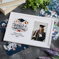 Personalised Graduation 6x4 Photo Frame With Various Sentiments