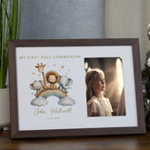 Personalised My Christening-Baptism-First Holy Communion-Confirmation Photo Frame Safari Animal Design