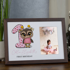 Personalised Baby Girl 1st Birthday Photo Frame Keepsake Gift