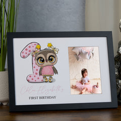 Personalised Baby Girl 1st Birthday Photo Frame Keepsake Gift
