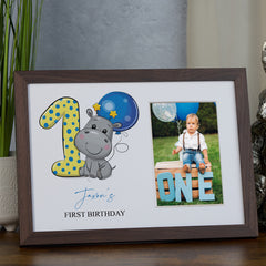 Personalised Baby Boy 1st Birthday Photo Frame Keepsake Gift
