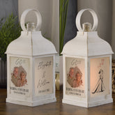 Personalised 60th Anniversary Photo Candle Lantern Gift For Couple