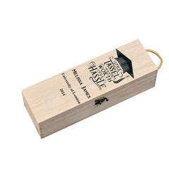 Personalised Graduation Wooden Wine or Champagne Box Tassel Hassle