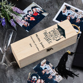 Personalised Graduation Wooden Wine or Champagne Box Tassel Hassle